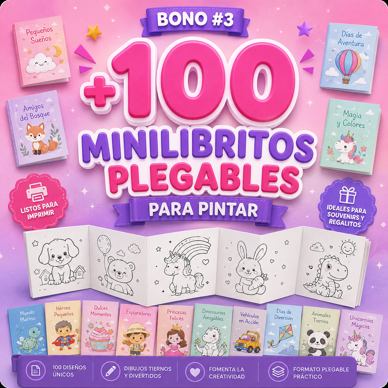Vista previa: Minilibritos para pintar